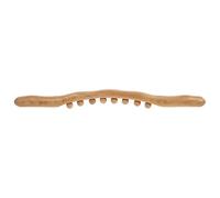 USHOBE Palo de masaje de madera de haya marrón ligero para uso en terapia manual y desbloqueo de meridianos en sesiones de autocuidado