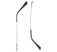 USHOBE Patillas para Gafas de Metal Plata, Repuesto Alta Resistencia y Comodidad para Aliviar Presión en Orejas, Adecuado para Reparar Patillas Rotas