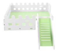 USHOBE Plataforma de Juego para Hámster y Rata con Escalera de PVC para Jaula, Accesorio para Mantener Salud Mental y Desarrollar Equilibrio en Hábitat de Mascotas