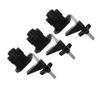 USHOBE Portalámparas de escritorio 3PCS con clip para lámpara de mesa y soporte base fija, accesorio para uso en dormitorio y hogar, acabado negro