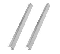 USHOBE Protector de Borde Deslizante para Puertas y Cajones de Gabinete de Acero Inoxidable, Diseño Oculto, sin Herramientas, 2 Piezas para Hogar y Oficina