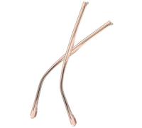 USHOBE Reemplazo de Patillas para Gafas Transparentes de Metal, Par | Accesorio de Reparación para Gafas y Sol, Plástico y Metal, Reduce Roce en Orejas y Sienes