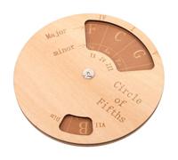 USHOBE Rueda de Quintas de Madera Portátil y Reforzar Teoría Musical Herramienta para Practicar Acordes para Guitarra y Piano en Clases y Grupos