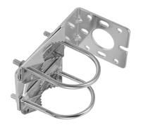 USHOBE Soporte para Antena Exterior y mástil con Abrazadera en U de aleación de Aluminio, Resistente a la Intemperie, Ideal para Montaje en Muro y ático