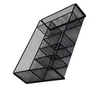 USHOBE Soporte para Cubiertos de Metal Negro Estructura Estable y Fácil Mantenimiento, Estante Organizador Moderno para Encimera de Cocina