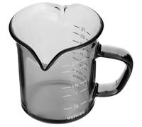 USHOBE Taza de Café de Vidrio con Borde y Báscula, Vertido Controlado | Vidrio Transparente, Asa Cómoda y Superficie Lisa, para Café Helado, Azúcar y Servicio en Restaurante