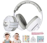 USHOP Cascos Bebe Antiruido,2 en 1 Protectores Auditivos para Bebés de 0-4 Años,Reducción de Ruido 25 dB,Diadema Ajustable,Seguro y Cómodo,Cascos Antiruido para Bebé para Viajes y Entornos Ruidosos
