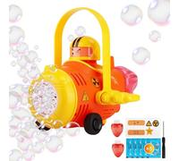 USHOP Pistola de pompas de jabón para niños Pistola eléctrica con depósito de 100 ml