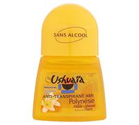 Ushuaï a Antitranspirante 48h Polinesia Aceite de Monoï y Flor de Tiaré, 50 ml (lote de 4)