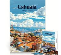 Ushuaia, Argentina Rompecabezas de 1000 Piezas Ejercicios de lógica Relajación Bordes limpios Regalo Festivo (38x26cm)