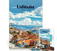 Ushuaia,Argentina Rompecabezas para Adolescentes 1000 Piezas Juego de Memoria Divertido Superficie Lisa sin Rebabas Regalo de cumpleaños Juguete para ejercitar la Mente (38x52cm)
