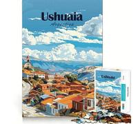 Ushuaia,Argentina Rompecabezas para Adultos 1000 Piezas Juego de Memoria para el Cerebro Corte Fino Acabado Premium Forma entretenida de Pasar Las Horas Libres (50x75cm)