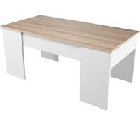 Usinestreet Mesa de centro con tapa elevable l100 cm - blanco