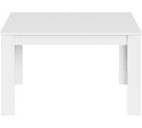 Usinestreet Mesa de comedor extensible blanco brillo