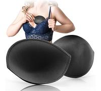 USIT, 2 Piezas de Almohadillas Push up Ovales para Sujetador de Mujer, Anatómicas, Suaves y Transpirables, Talla 1, Negro