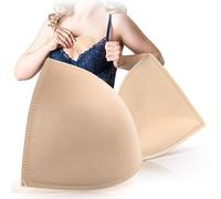 USIT, 2 Piezas de Almohadillas Push up Triangulares para Sujetador de Mujer, Anatómicas, Suaves y Transpirables, Talla 2, Nude