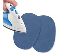 USIT, 2 Piezas Mini Parches de Ante Termoadhesivos, 13x9 cm, Ideales para Reparar Pantalones, Chaquetas y Camisas, Tintes Inalterables, Avion