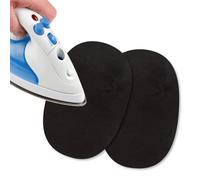 USIT, 2 Piezas Mini Parches de Ante Termoadhesivos, 13x9 cm, Ideales para Reparar Pantalones, Chaquetas y Camisas, Tintes Inalterables, Marrón Oscuro