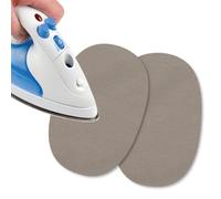 USIT, 2 Piezas Mini Parches de Jersey Termoadhesivos para Ropa, 13x9 cm, Ideales para Reparar Chándales, Camisetas y Pantalones Deportivos, Arena