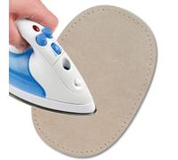 USIT, 2 Piezas Parches de Ante Termoadhesivos, 16x11 cm, Ideal para Reparar Pantalones, Chaquetas y Camisas, Tintes Inalterables, Arena