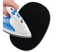 USIT, 2 Piezas Parches de Ante Termoadhesivos, 16x11 cm, Ideal para Reparar Pantalones, Chaquetas y Camisas, Tintes Inalterables, Negro