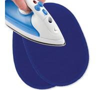 USIT, 2 Piezas Parches de Jersey Termoadhesivos para Ropa, 16x11 cm, Ideales para Reparar Chándales, Camisetas y Pantalones Deportivos, Azul Sport