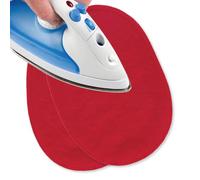 USIT, 2 Piezas Parches de Jersey Termoadhesivos para Ropa, 16x11 cm, Ideales para Reparar Chándales, Camisetas y Pantalones Deportivos, Rojo