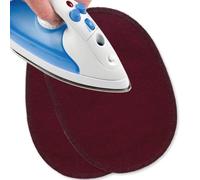 USIT, 2 Piezas Parches de Jersey Termoadhesivos para Ropa, 16x11 cm, Ideales para Reparar Chándales, Camisetas y Pantalones Deportivos, Burdeos