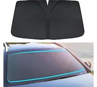 USJEKZI66 Parasol Coche Delantero para Ford Focus ST Line 2021, Sombrilla Paraguas Plegable del Coche para Lunas Delanteras,Protector UV para Coche autopartes,Black