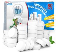 USKICH 80 pastillas limpiadoras de inodoros automáticos con lejía, limpiadores de inodoros domésticos de liberación lenta para desodorizar
