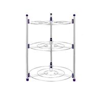 Usmascot 3-Niveles Estantería de Sartenes, Soporte de Ollas y Sartenes, Estanterías para Ollas, Cocina Accesorios Organizador - Acero Inoxidable (3-Niveles)