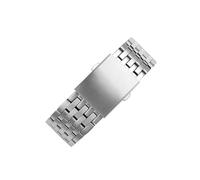 UsmAsk Ajuste for correa DIESEL Metal Acero inoxidable Hombres Correa de reloj DZ7395 4476 4496 Cadena de reloj de esfera grande mate 22 m 24 mm 26 mm 28 mm 30 mm Bandas(C silver,26mm)