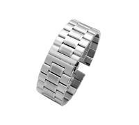 UsmAsk Ajuste for correa DIESEL Metal Acero inoxidable Hombres Correa de reloj DZ7395 4476 4496 Cadena de reloj de esfera grande mate 22 m 24 mm 26 mm 28 mm 30 mm Bandas(F silver,22mm)