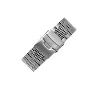 UsmAsk Ajuste for correa DIESEL Metal Acero inoxidable Hombres Correa de reloj DZ7395 4476 4496 Cadena de reloj de esfera grande mate 22 m 24 mm 26 mm 28 mm 30 mm Bandas(D silver,22mm)