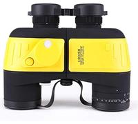 UsmAsk Binoculares Militares Marinos para Adultos, binoculares Impermeables 10x50 Resistentes a la Niebla con telescopio de brújula telémetro para navegación, navegación, Caza y observación de Aves