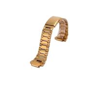 UsmAsk Correa de caja apta for CasiOak, correa de Metal apta for G-SHOCK GA-2100 Mod Kit GA-2110, cadena de reloj de acero inoxidable modificada, correa de reloj de 16mm(Gold strap,GA-2100)