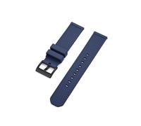 UsmAsk Correa de caucho fluorado de 18 mm, 20 mm y 22 mm adecuada for correas de buceo de liberación rápida de cada marca de reloj(Blue black,18mm)