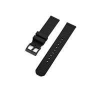 UsmAsk Correa de caucho fluorado de 18 mm, 20 mm y 22 mm adecuada for correas de buceo de liberación rápida de cada marca de reloj(Black black,18mm)