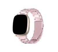 UsmAsk Correa de cinturón de metal apta for Fit Bit Versa 2 bandas Correa de reloj de acero apta for Fitbit Versa 3 Sense 2 Lite Correa apta for pulsera Fitbit Versa 4(Pink,Versa3 4 or Sense2 1)