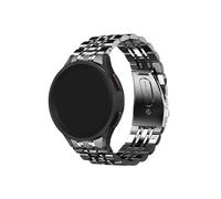 UsmAsk Correa de metal sin espacios for Samsung Galaxy Watch 6 5 Pro 45 mm 44 mm 40 mm Band Watch 6 4 Fit for Classic 47 mm 43 mm Acero inoxidable con extremo curvado(Black,Galaxy Watch5 44mm)