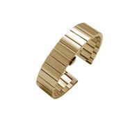 UsmAsk Correa de reloj de acero inoxidable apta for Huawei Gt2, pulsera apta for Samsung Galaxy Watch 3/4, 20mm, 22mm, hebilla de mariposa de Metal (Color : Gold, Size : 20mm)