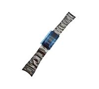 UsmAsk Correa de reloj de acero inoxidable sólido, accesorios de reloj, correa de repuesto, correa de Metal for hombre, pulsera de reloj for hombre(Black)
