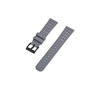 UsmAsk Correa de reloj de caucho con flúor de liberación rápida, estructura porosa, 20mm, 22mm, nuevo diseño, banda de reloj de caucho FPM/FKM (Color : Gray Black, Size : 22mm)