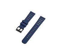 UsmAsk Correa de reloj de caucho con flúor de liberación rápida, estructura porosa, 20mm, 22mm, nuevo diseño, banda de reloj de caucho FPM/FKM (Color : Blue Black, Size : 22mm)