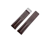 UsmAsk Correa de reloj de cuero auténtico italiano, apta for Breitling, 22/24mm, compatible con Premier B01 Colt Chronograph Avenger AVIATOR 8, hebilla 316L (Color : Coffee, Size : 24mmBlack Buckle)