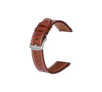 UsmAsk Correa de reloj de cuero de 22 mm for Xiaomi Mi Watch Color 2 Pulsera de repuesto for Mi Watch Color Sports S1 Pro Edition Correa (Color : Red brown, Size : For Mi Watch Color)