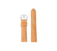 UsmAsk Correa de reloj de cuero de vaca, correa de reloj de 18mm, 19mm, 20mm, 21mm, 22mm y 24mm, accesorio de reloj de liberación rápida (Color : Khaki, Size : 19mm)