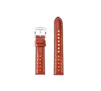 UsmAsk Correa de reloj de cuero de vaca, correa de reloj de 18mm, 19mm, 20mm, 21mm, 22mm y 24mm, accesorio de reloj de liberación rápida (Color : Brown, Size : 20mm)