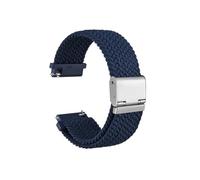 UsmAsk Correa de reloj de nailon tejido, 18 mm, 19 mm, 20 mm, 21 mm, 22 mm, correa de reloj de liberación rápida, pulsera lavable for hombres y mujeres (Color : Blue, Size : 19mm)