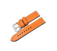 UsmAsk Correa de reloj vintage hecha a mano de piel auténtica, correas de reloj de 20, 22, 24mm y 26mm, accesorios de correa de reloj for hombre y mujer, color negro y marrón (Color : C, Size : 26mm)